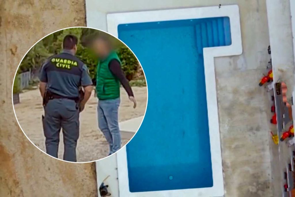 El agente del Seprona con el vecino.
