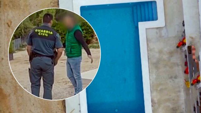 El agente del Seprona con el vecino.