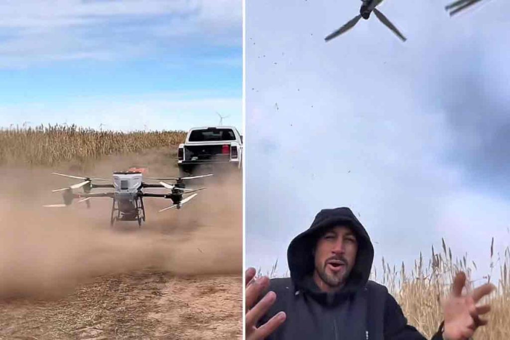 Dron para sembrar.