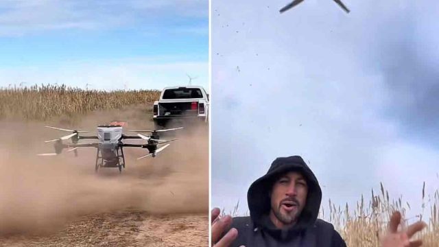 Dron para sembrar.