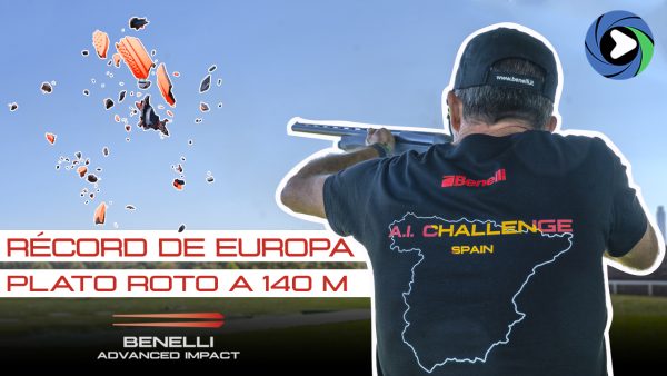 RÉCORD DE EUROPA | Un español rompe un PLATO A 140 METROS con el cañón BENELLI ADVANCE IMPACT