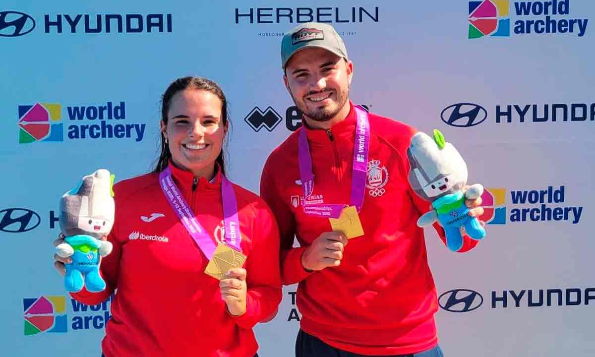 Elia Canales y Andrés Temiño