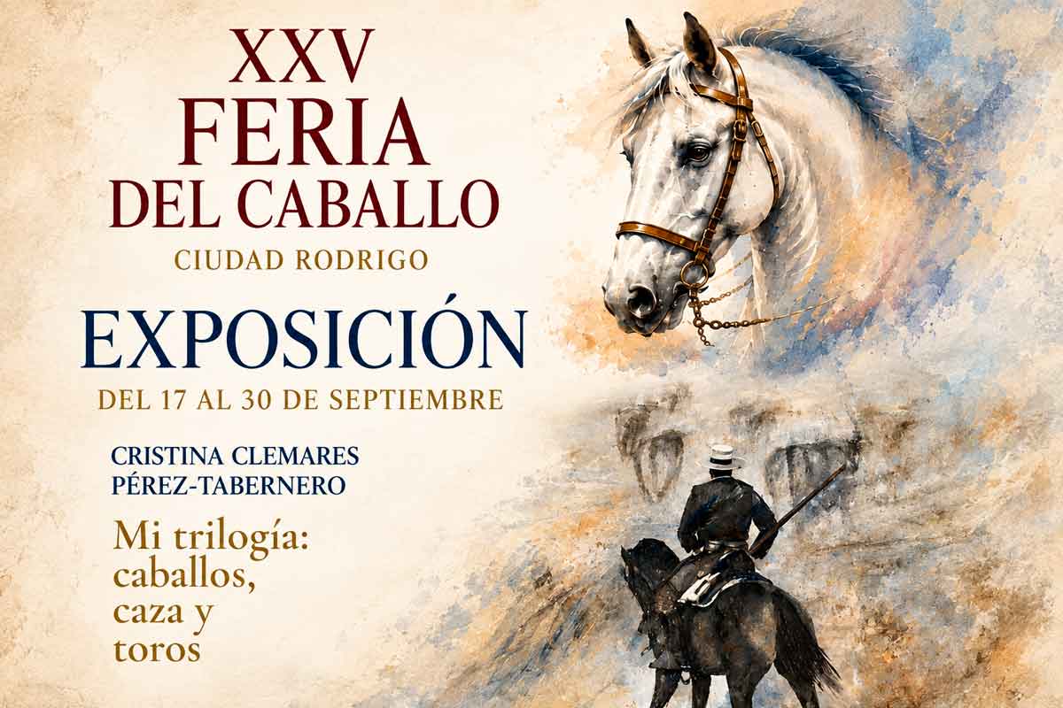 Cristina Clemares lleva la caza, el caballo y el toro a la XXV Feria del Caballo de Ciudad Rodrigo