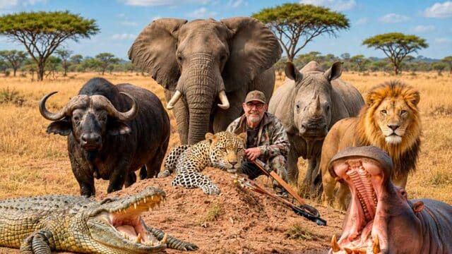 Julián Ramírez de Arellano es el primer cazador en la historia en lograr los "7 Big Game de África" con arco recurvo